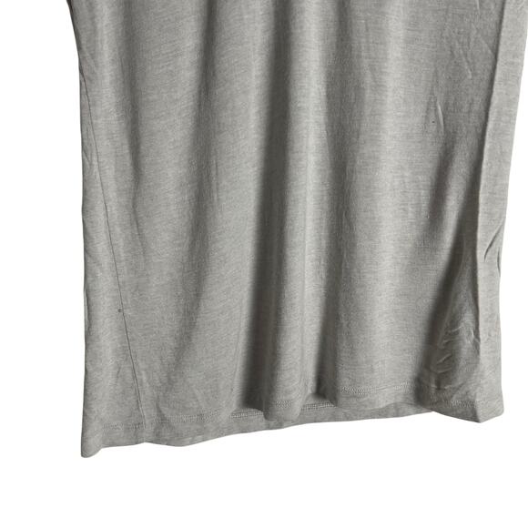 All Saints Wool Blend Light Gray Short Sleeve V-Neck T-Shirt Size Medium - Picture 5 of 8